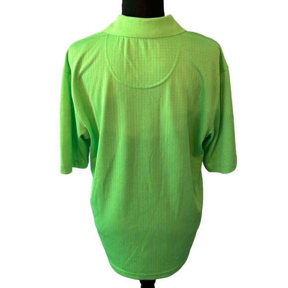 Pebble Beach Polo Shirt Mens Medium Lime Green Golf Golfer Links - Picture 4 of 6